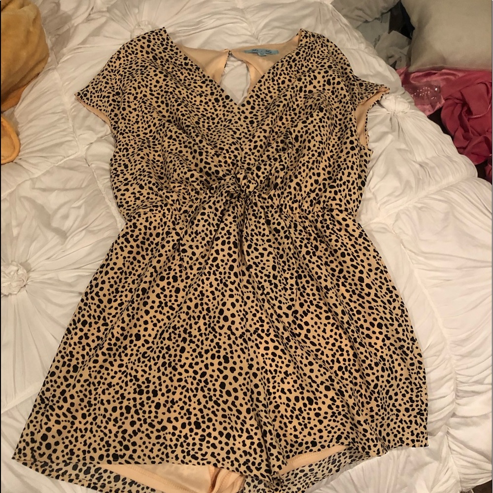 leopard romper